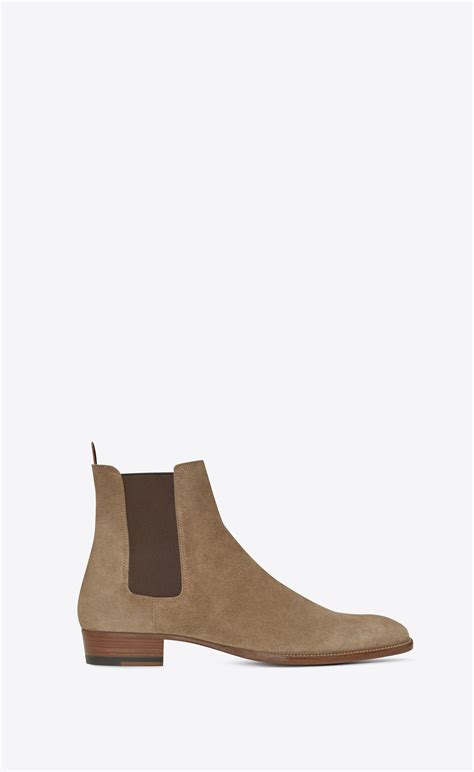 men ysl chelsea boots|saint laurent suede Chelsea boots.